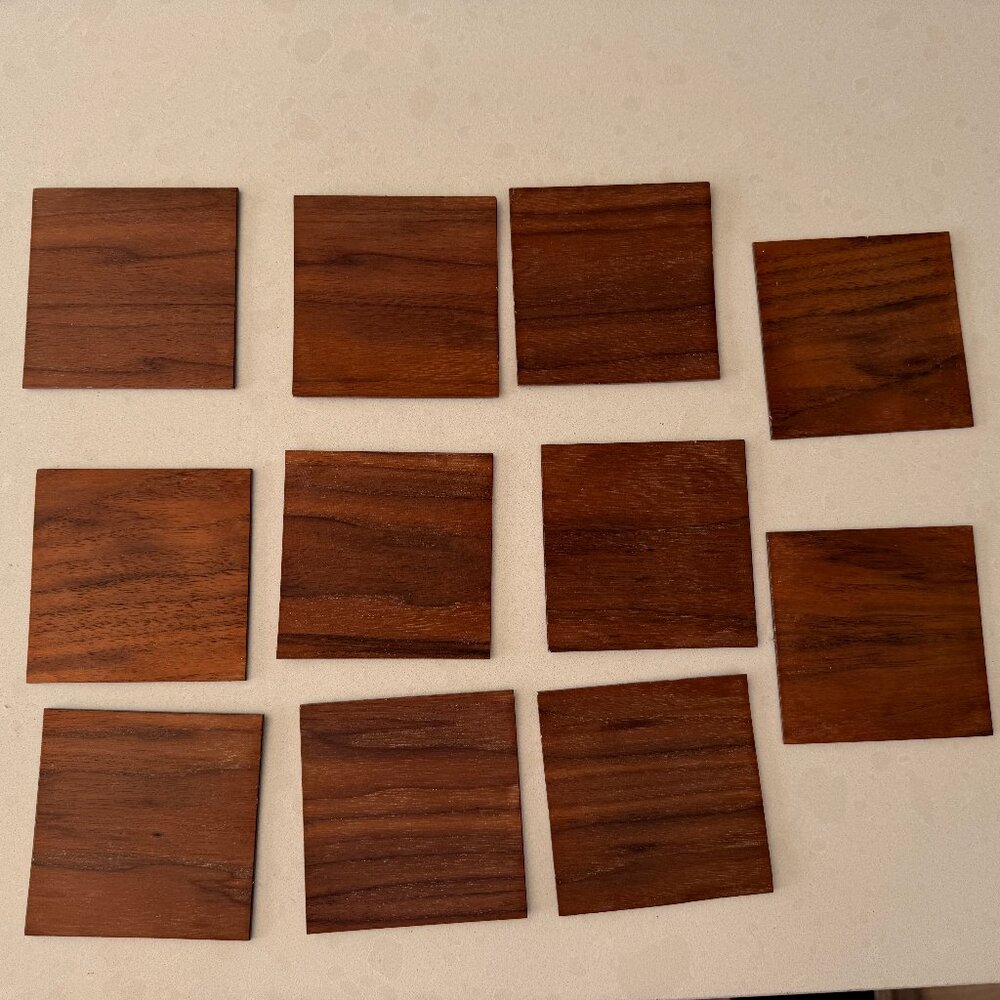 MOMA Walnut Veneer Coasters